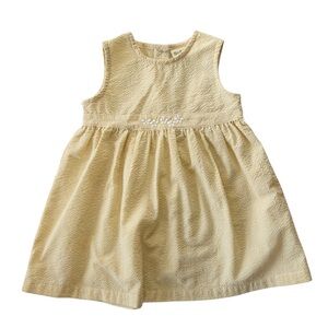 Bobini Yellow Seersucker Daisy Dress